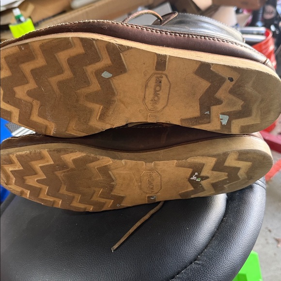 Men's Two-Tone Leather Boots, Sherpa lined—handmade in USA - Picture 12 of 12